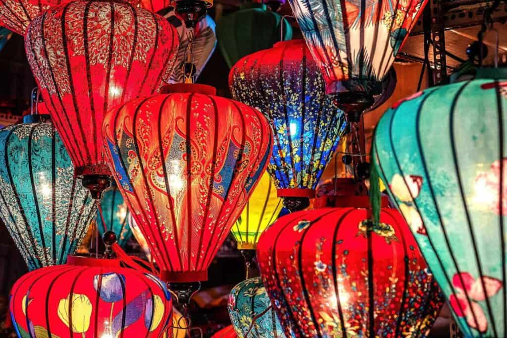 silk lanterns