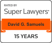 david g. samuels super lawyers 15 year badge